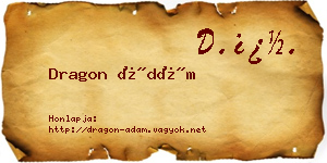 Dragon Ádám névjegykártya
