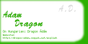 adam dragon business card